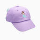 Lavender Mermaid Bow Baseball Hat