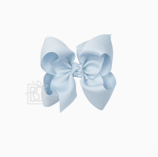 5.5" Signature Grosgrain Bow On Clip - Millennium Blue
