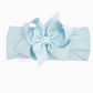 Millennium Blue - Wide Pantyhose Headband W/ Grosgrain Bow