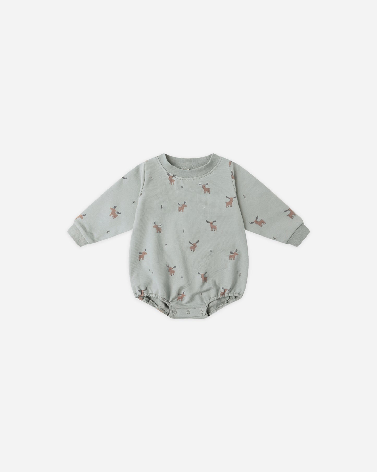 Crewneck Bubble Romper || Moose