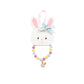 Multi Color Bunny Charm Bracelet & Ring Set