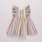GIRLS ELSIE DRESS - PARADE STRIPE