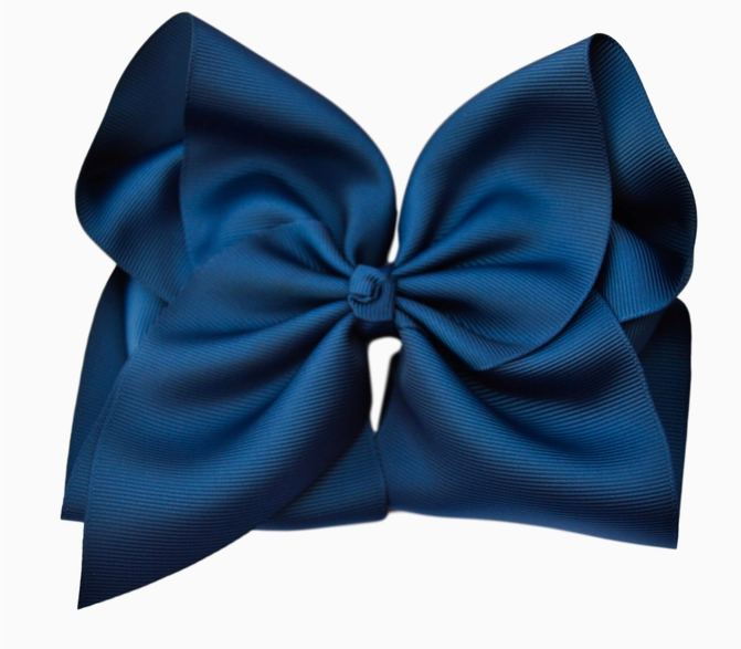 4 Inch Solid Grosgrain Bow - Multiple Color Choices