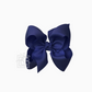 Signature Grosgrain Bow On Clip - Navy