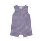 Navy Gingham Romper