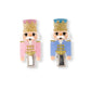 Nutcrackers Pink Blue Hair Clips