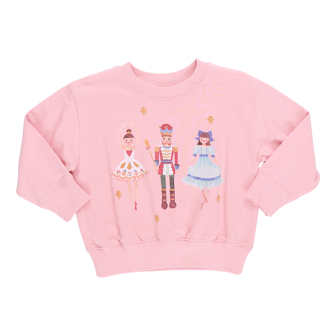 Girls Organic Sweatshirt - Nutcracker