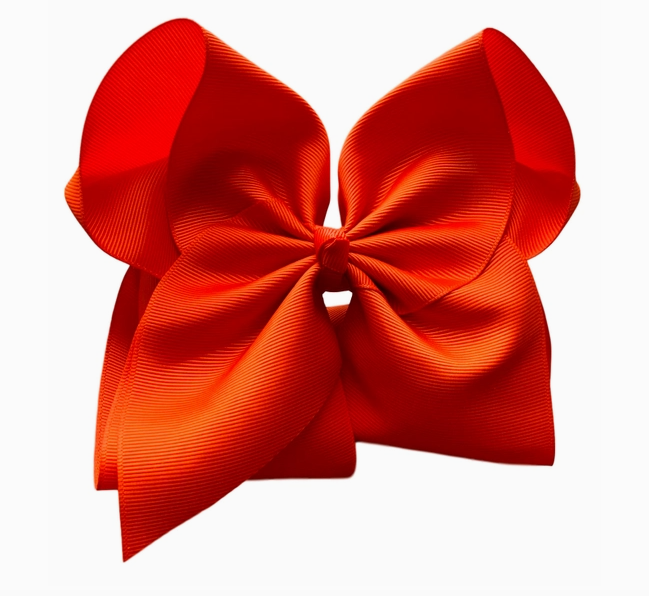 4 Inch Solid Grosgrain Bow - Multiple Color Choices