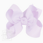 5.5" Scalloped Bow - Alligator Clip, Powder Orchid