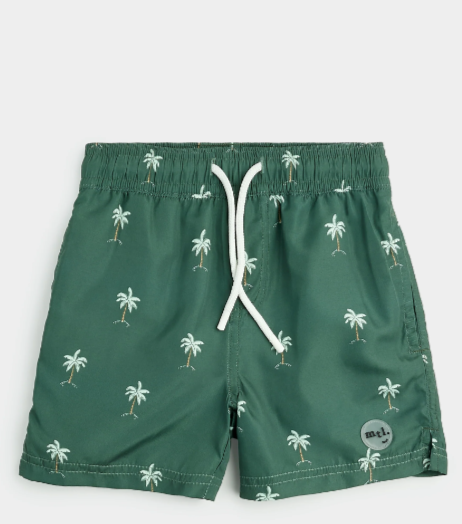 Palm Trees On Forest Swim Trunks