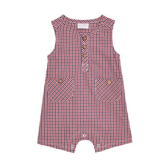 Red Gingham Romper
