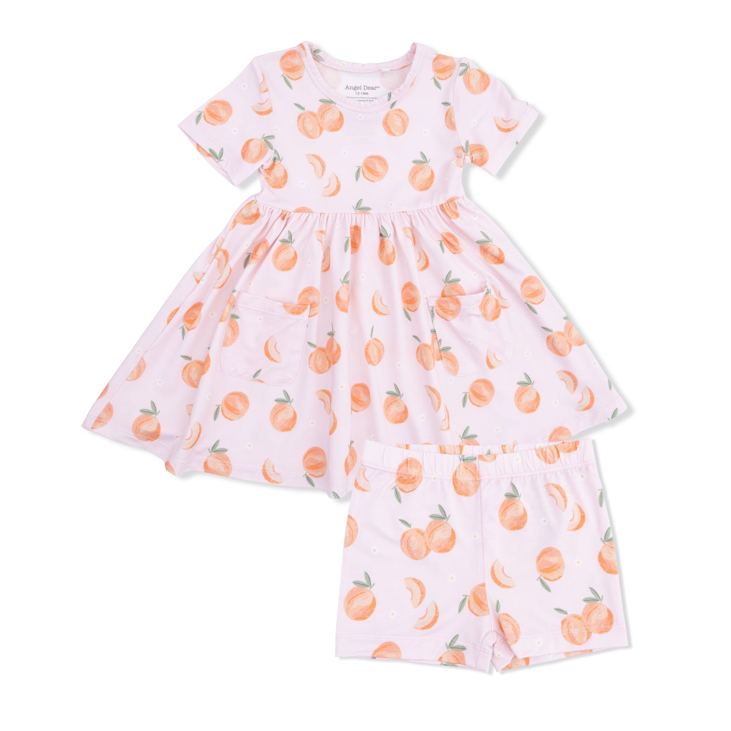 Sweet Peach - Twirly Dress with Cartwheel Short