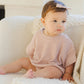 Relaxed Bubble Romper || Rose