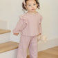 Ruffle Cozy Set || Rose