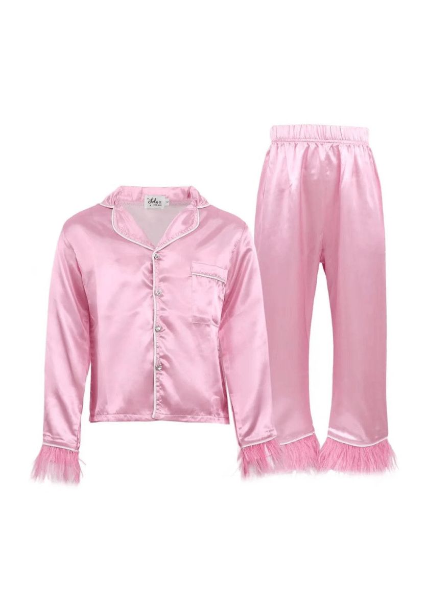 Pretty in Pink Feather Silk Set