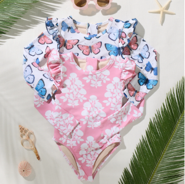 Girls Rachel Suit - Vintage Butterflies Spring