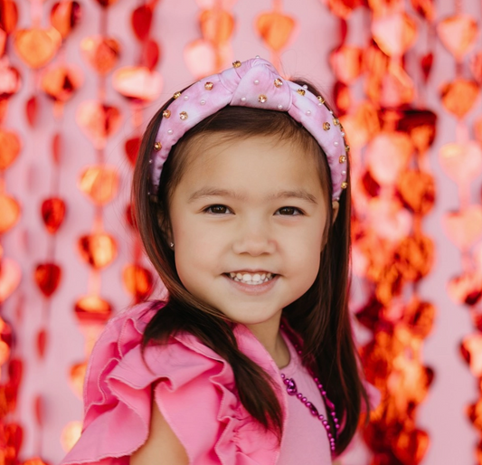 Kid and Tween Pink Tie Dye Headband