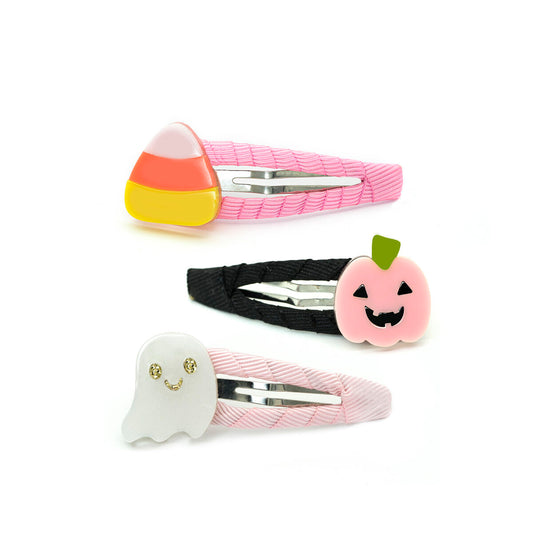 Ghost Pumpkin Candy Corn Snap Clips