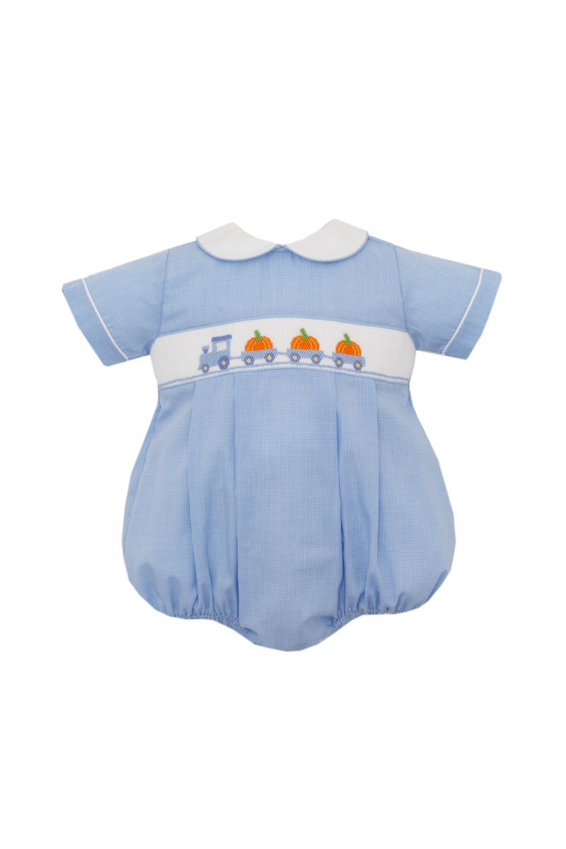 TRUCK/PUMPKIN BOY´S - Blue microcheck boy´s bubble