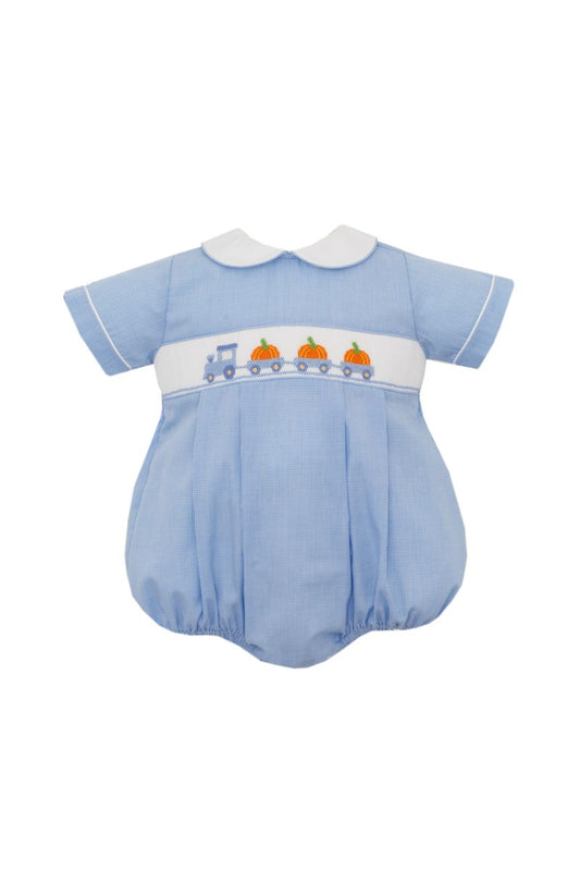 TRUCK/PUMPKIN BOY´S - Blue microcheck boy´s bubble