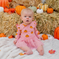 Pumpkin Blush Long Sleeve Tutu Bodysuit - Fall Baby Bodysuit