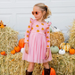 Pumpkin Blush Long Sleeve Tutu Dress - Kids Fall Dress