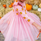 Pumpkin Blush Long Sleeve Tutu Dress - Kids Fall Dress