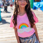 Pink Rainbow Pearl Patch T-shirt