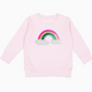 Rainbow Sequin Patch Sweatshirt