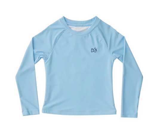 Boys' Reef Rashguard Swim Shirt in Clear Sky