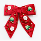 Kid Red Christmas Hair Bow