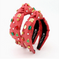 Child Size Red Shimmer Christmas Headband