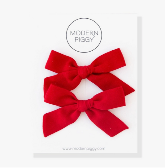 Red | Hand-tied Bow