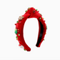 Kid Red Christmas Knotted Headband