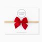 Red | Mini Piggy Bow