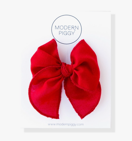 Red | Petite Party Bow