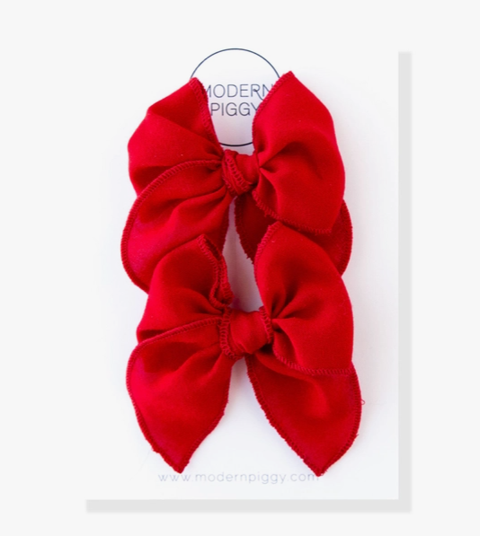 Red | Petite Party Bow