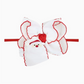 1/4"Pantyhose Hdbd W/Embroidered Santa Crochet Edge Bow