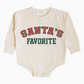 Santa's Favorite Christmas Long Sleeve Romper