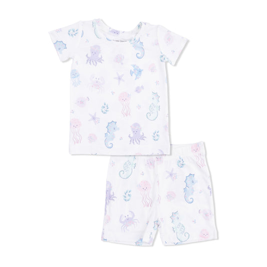Floral Sea Creatures - Loungewear Short Set
