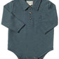 SEYMOUR PIQUE POLO ONESIE - NAVY