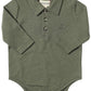 SEYMOUR PIQUE POLO ONESIE - GREEN