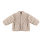 Shearling Zip Jacket || Oat
