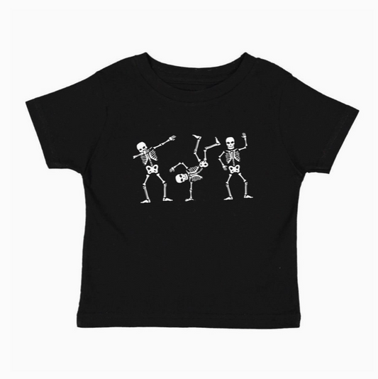 Silly Skelly Glow In The Dark Halloween Short Sleeve T-Shirt