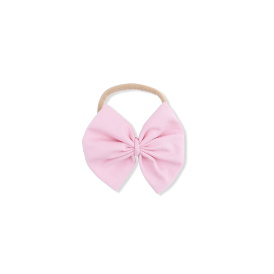 Solid Pink Dolphin - Bow on Headband