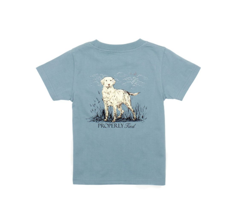 Boys Labrador SS Steel Blue