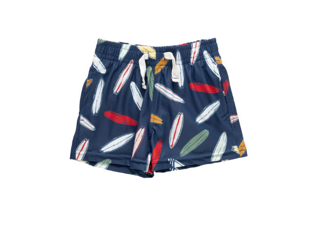Boys Swim Trunk - Navy Surfboard