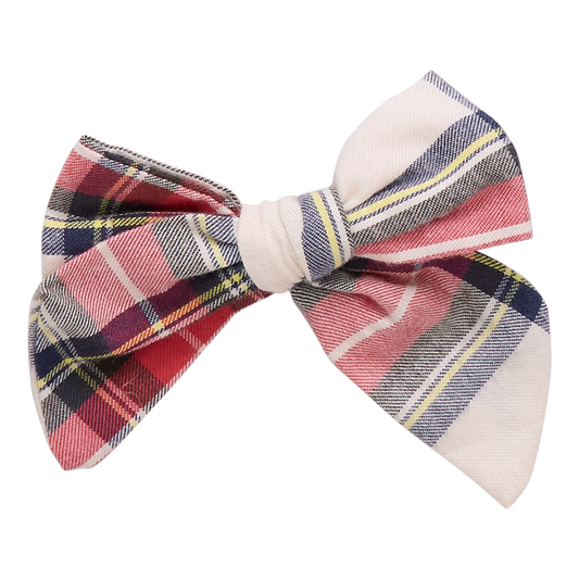 Girls Bow - Holiday Tartan