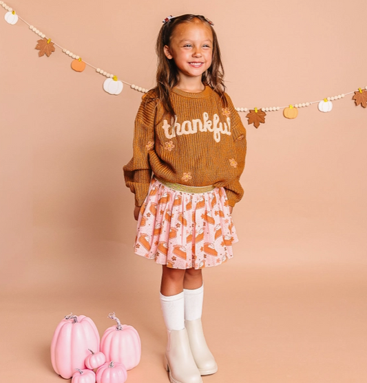 Thankful Thanksgiving Knit Sweater