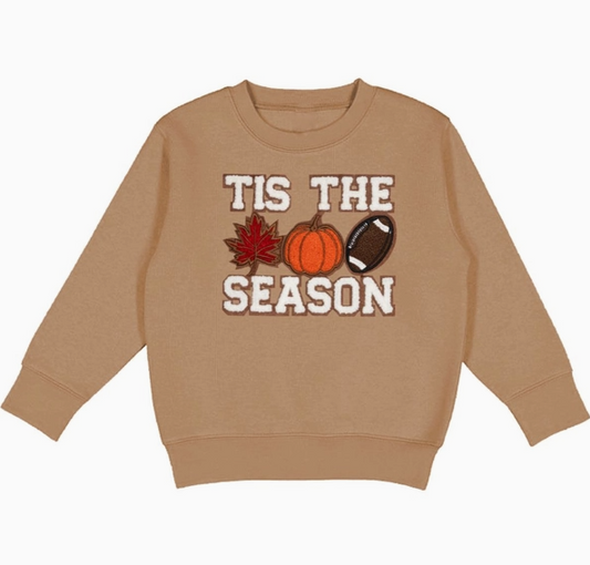 Tis The Season Pumpkin Patch Sweatshirt - Mocha